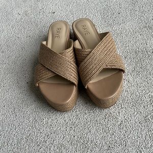 Tiko raye wedge sandal natural